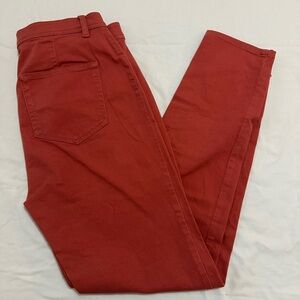 LOFT Women's Red Jeans
